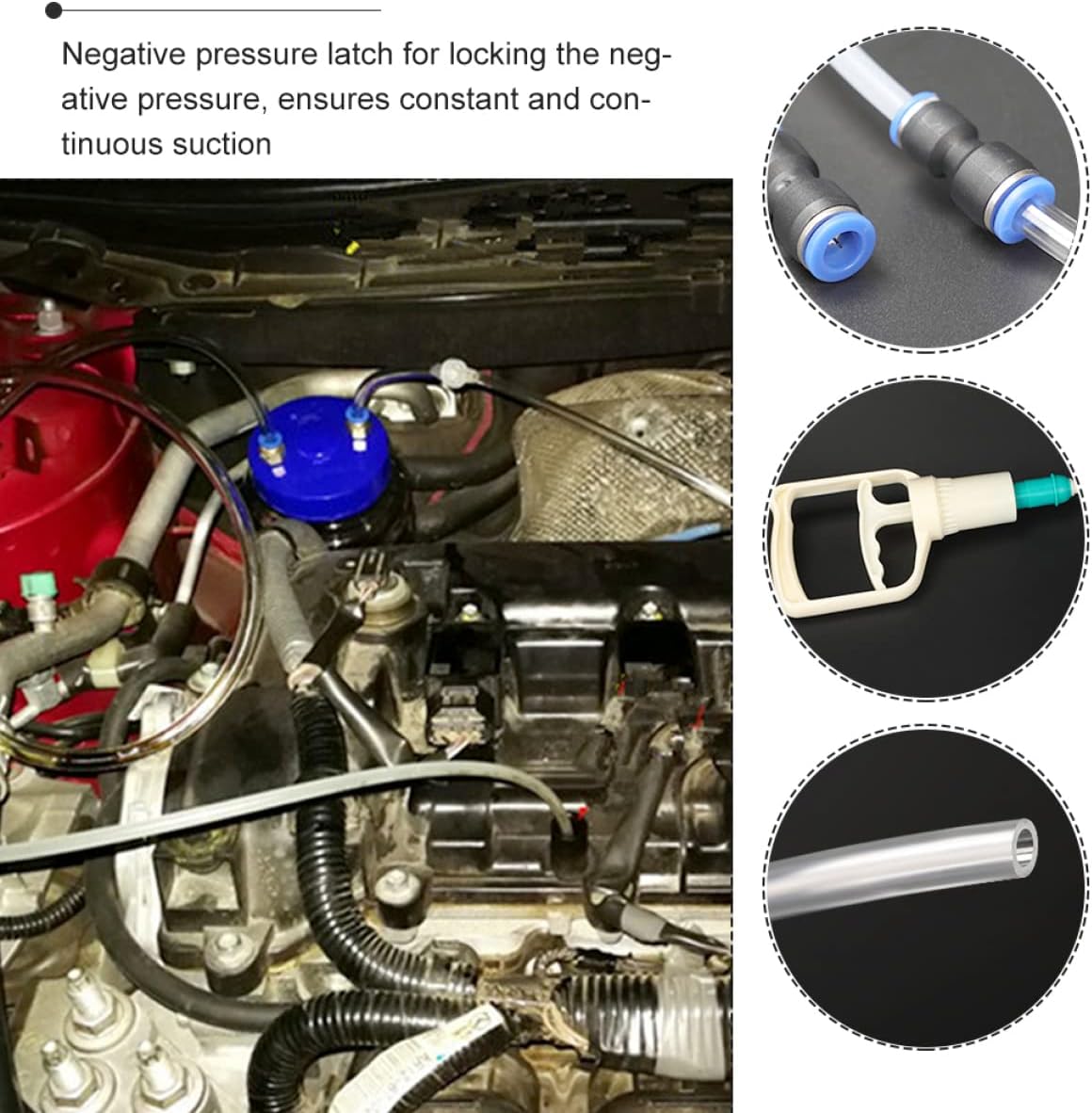 Hand Tools 1 Set Professional Fluid Change Suction Transmission and Automotive Motor Marine Manual for Pump Transfer Changer Supplies Extractor Vacuum Kit Car Mechanic Tools