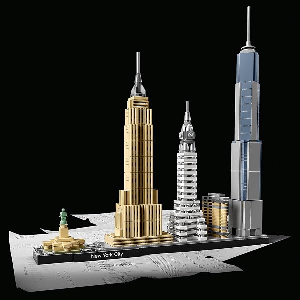 LEGO 21028 Architecture New York, Kit de Construction, Maquette Miniature, Décoration, Empire State Building, Statue de la Liberté, pour Adultes - 2