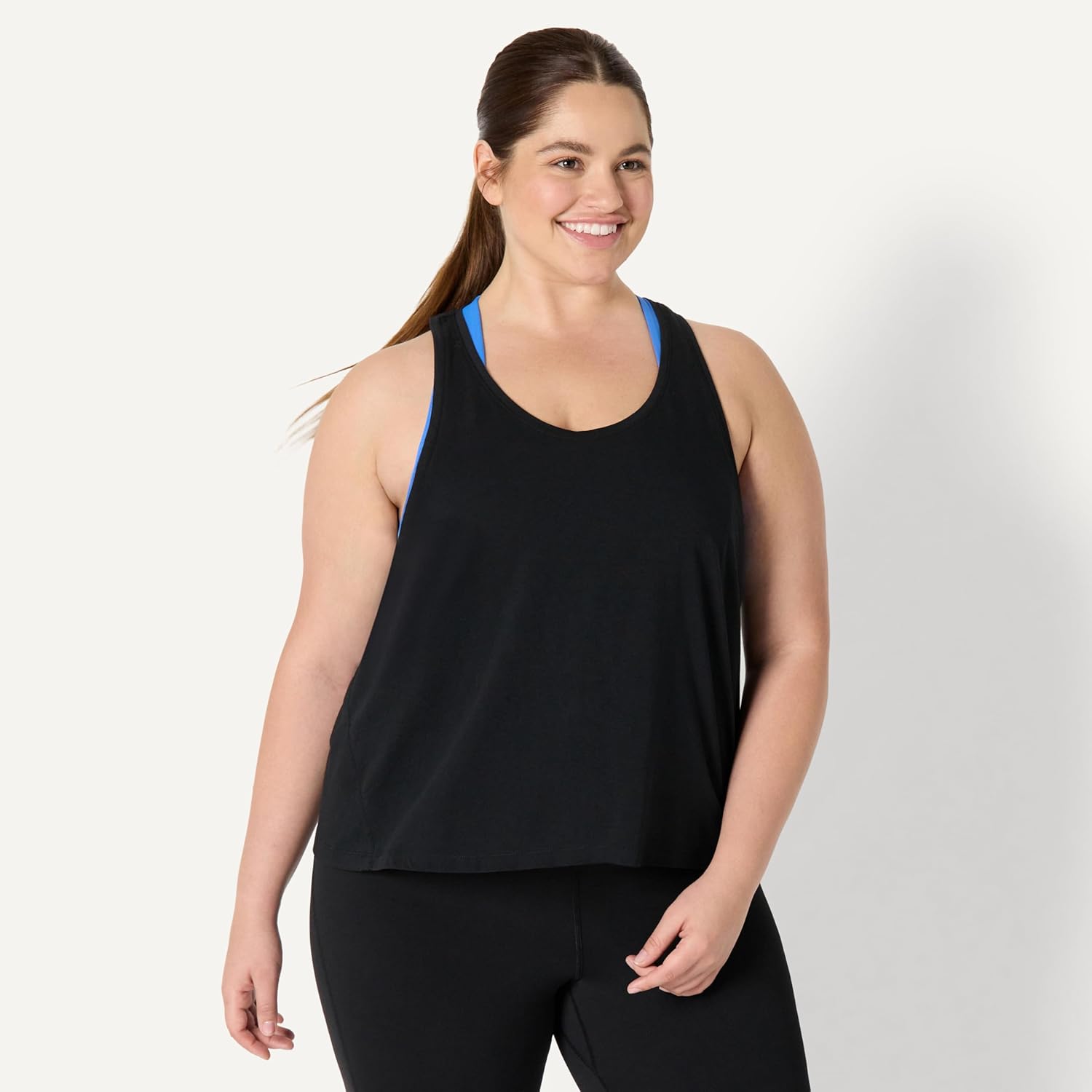 Amazon Essentials Women's Active Soft Cotton Racerback Relaxed Fit Lightweight Yoga Workout Tank with Drop Armholes - Image 7