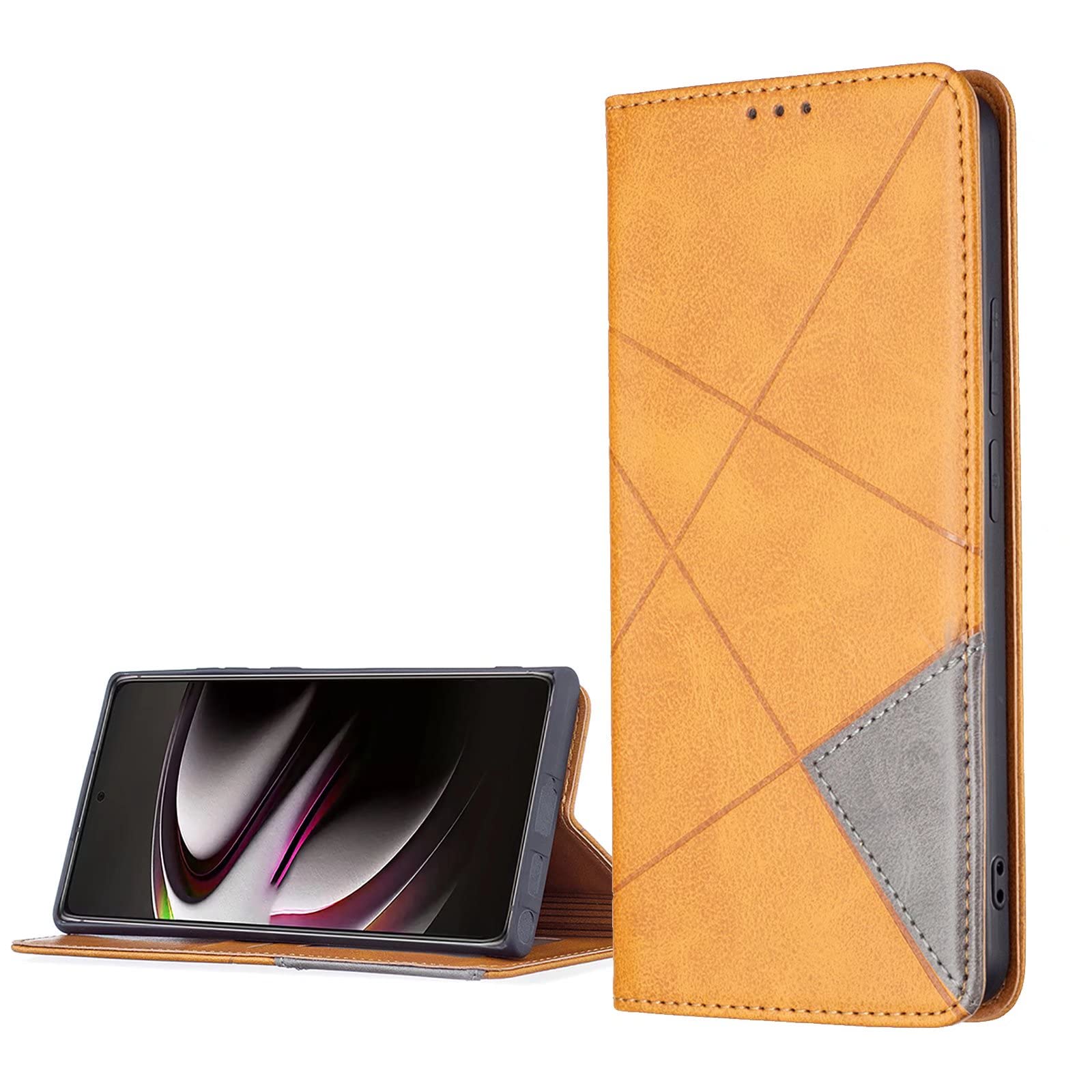 GOKEN Custodia Folio In Pelle Con Portafoglio Per Xiaomi Poco X5 5G / Redmi Note 12 5G, Magnetica, Con Supporto E Slot Per Carte, Colore Marrone