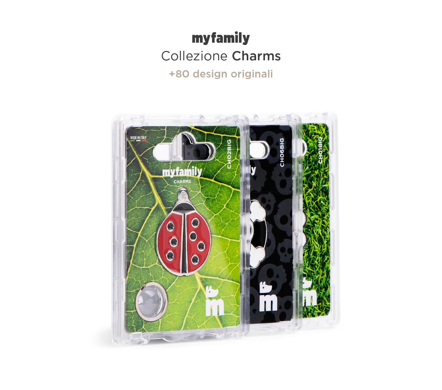 My Family Medaglietta per Cane Personalizzata, A Forma di Margherita Grande, Targhetta Cane con Incisione Gratis, Smaltata a Mano in Metallo, Collezione Charms