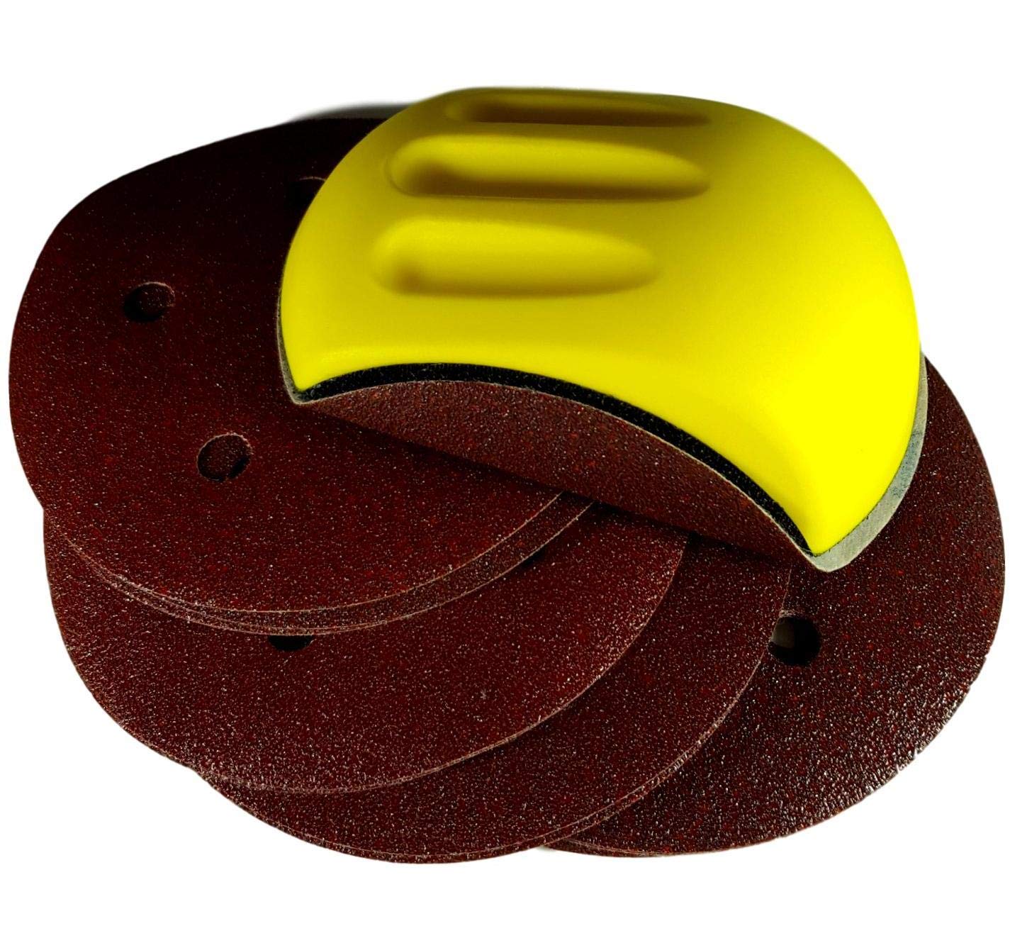 Ręczny blok szlifierski, drewno (mysz 15,6 cm)