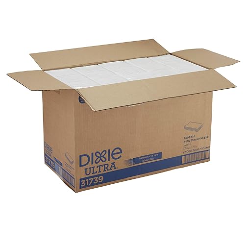 Miniatura 6 de Dixie Ultra 31739 - Servilletas de papel de 3 capas (anteriormente preferencia) por GP PRO (Georgia Pacific) 31739 200 servilletas por paquete, 10