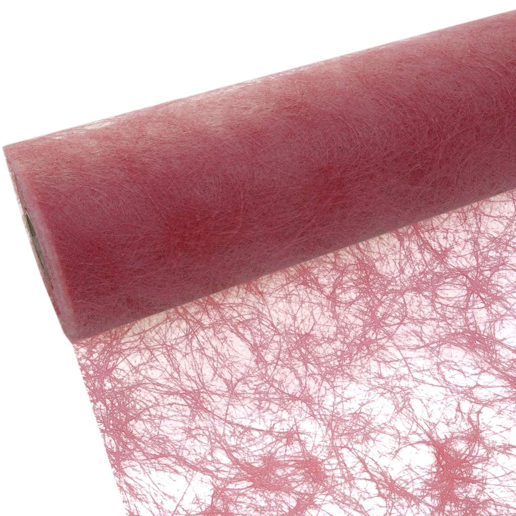 Deko AS GmbH Sizo Floral Table Runner 30 cm Roll 25 Metres Dusky Pink 60 044/R 300