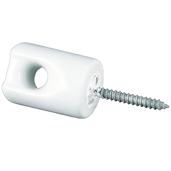 Zareba Systems WP1933 Ceramic Lag Screw Insulator (25 Pack), Small