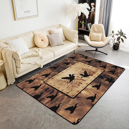 Feelyou Mallard Duck Area Rug Living Room Indoor Decorative 5 x 7