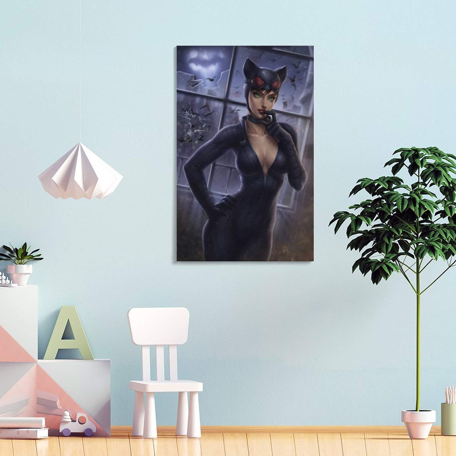 Bnyesa Catwoman Poster Sur Toile Pour Décoration Murale De