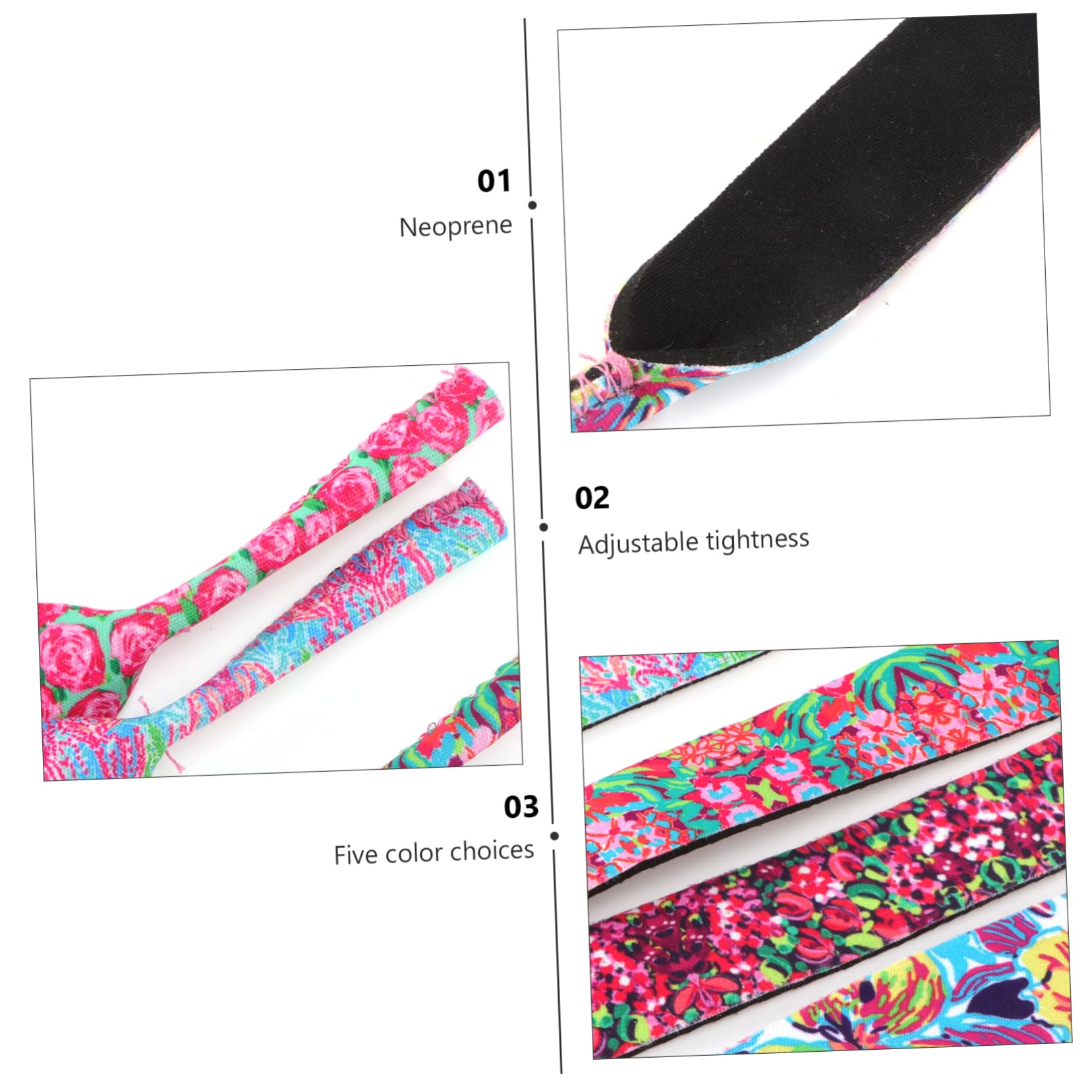 Healeved Brillenband Brillenbügel Brillen Halteband Brillenzubehör Brillenfixierung Brillenverschluss Brillenbänder Gläser Brillenhalter Nackenhalter Neopren