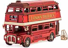 木のおもちゃ　ロンドンバス　London Bus ミニチュア　1点もの　限定品 木のおもちゃ ロンドンバス London Bus ミニチュア 1点もの 限定