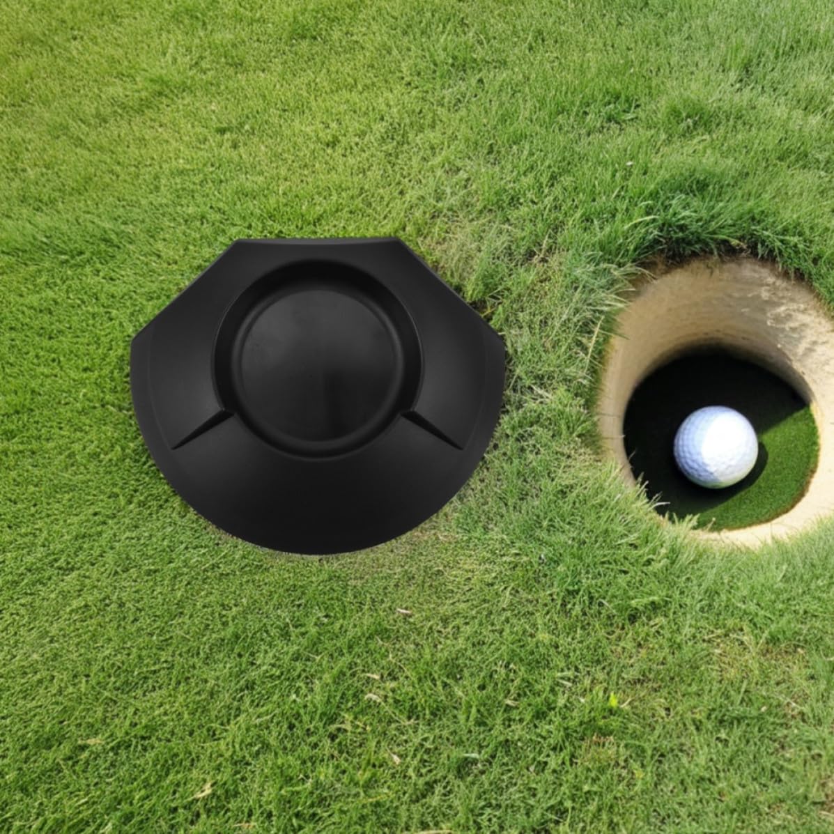 Toddmomy Golf Putting Trainer Plastic Cups for Carpet and Outdoor Use Putting Skills with Versatile Golf Training Tool Easy to Use for Beginners Black Plastic