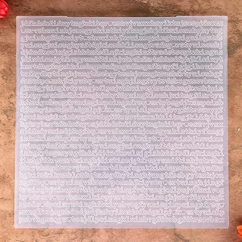 Miniatura 9 de DDOUJOY 2212168 - Palabras de tamaño grande de 8 x 8 pulgadas con puntos de estrella de amor cuadrícula fondo carpetas de plástico en relieve para