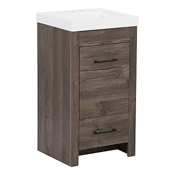 在庫限りSALE nashidiet３boxes Spring Mill Cabinets Nixie 18 Inch Bathroom Vanity with