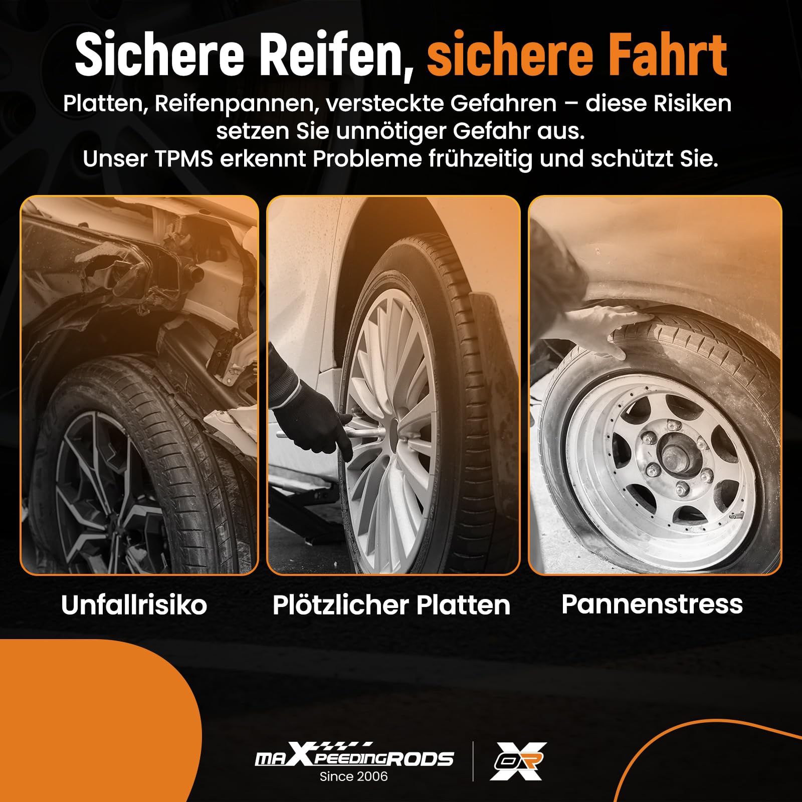 maXpeedingrods A4479050500 Lot de 4 Capteur de Pression des Pneus T.PMS pour Mercedes-Benz Vito & V-Class pour Classe V (W447), Vito Panel Van,Vito Tourer R.D.K.S pour Capteur (433 MHz)