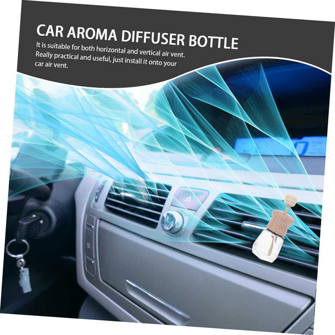 iplusmile 20stücke Transparente Duftstoffflaschen Kompakte Auto Diffusoren Für Aromatherapie Nachfüllbare Parfümbehälter Für Frische Im Auto Für Verschiedene Lüftungsschlitze
