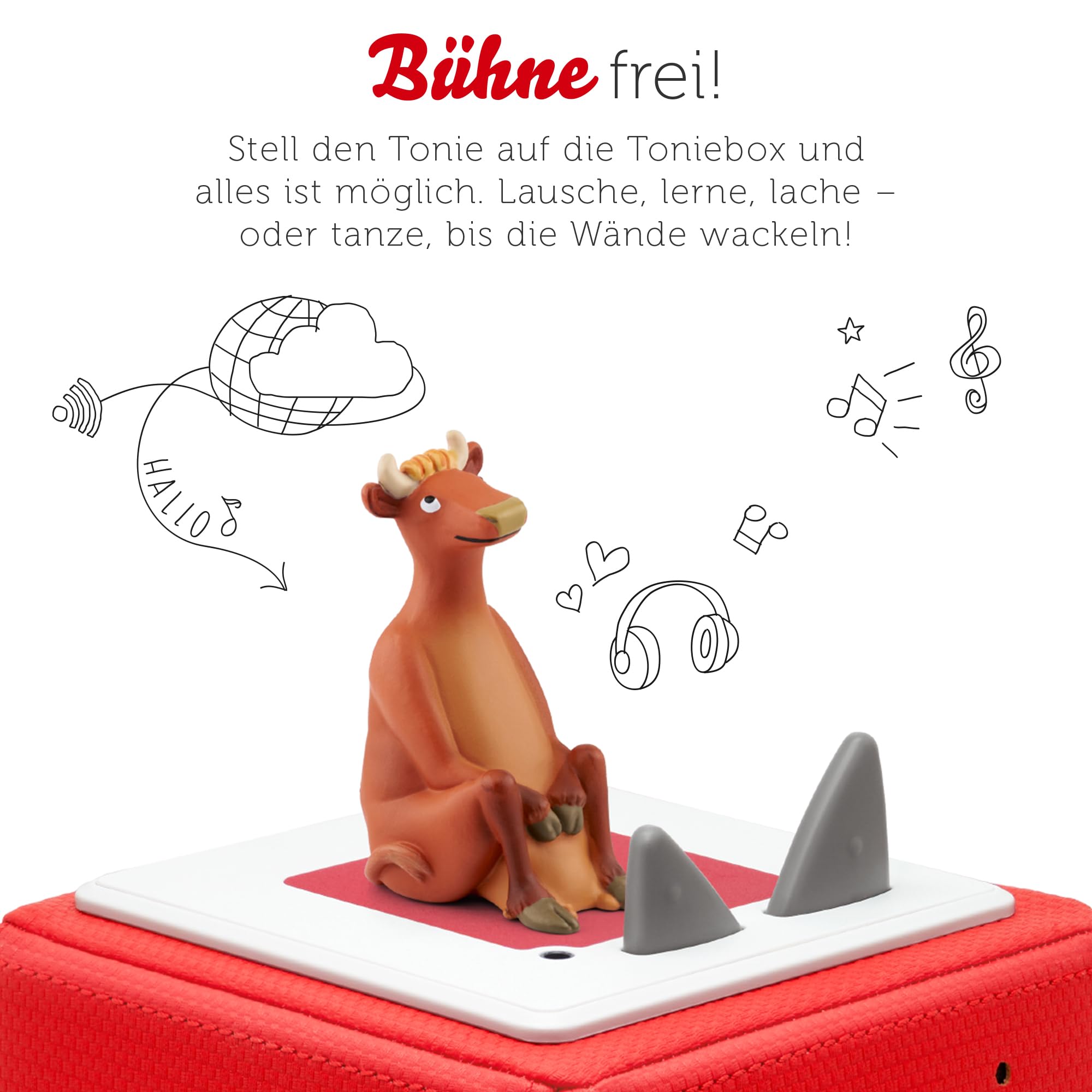 tonies Hörfiguren für Toniebox, Mama MUH und die Krähe, Hörspiel mit 3 Geschichten für Kinder ab 4 Jahren, Spielzeit ca. 40 Minuten