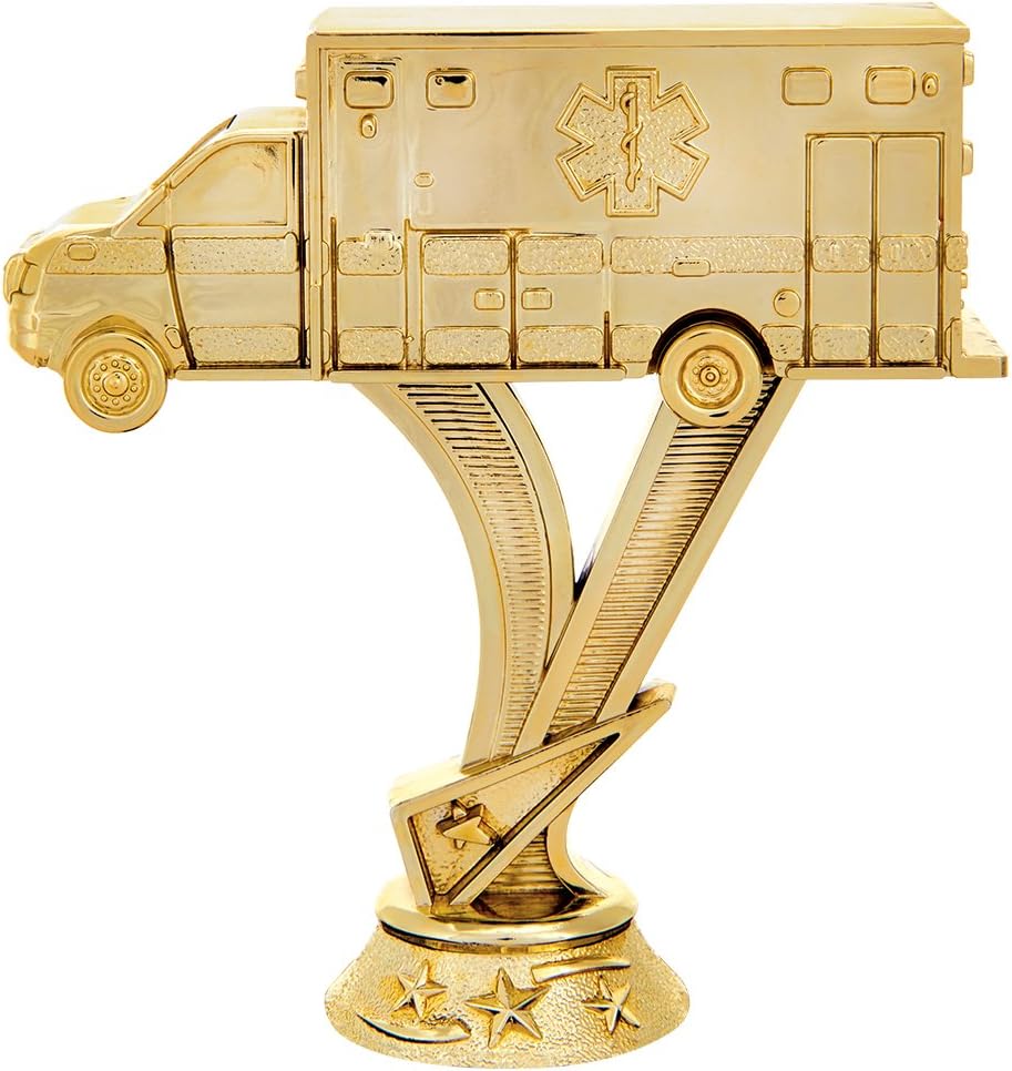 Crown Awards Ambulance Trophies - 6" Medical Trophies with Personalized Text