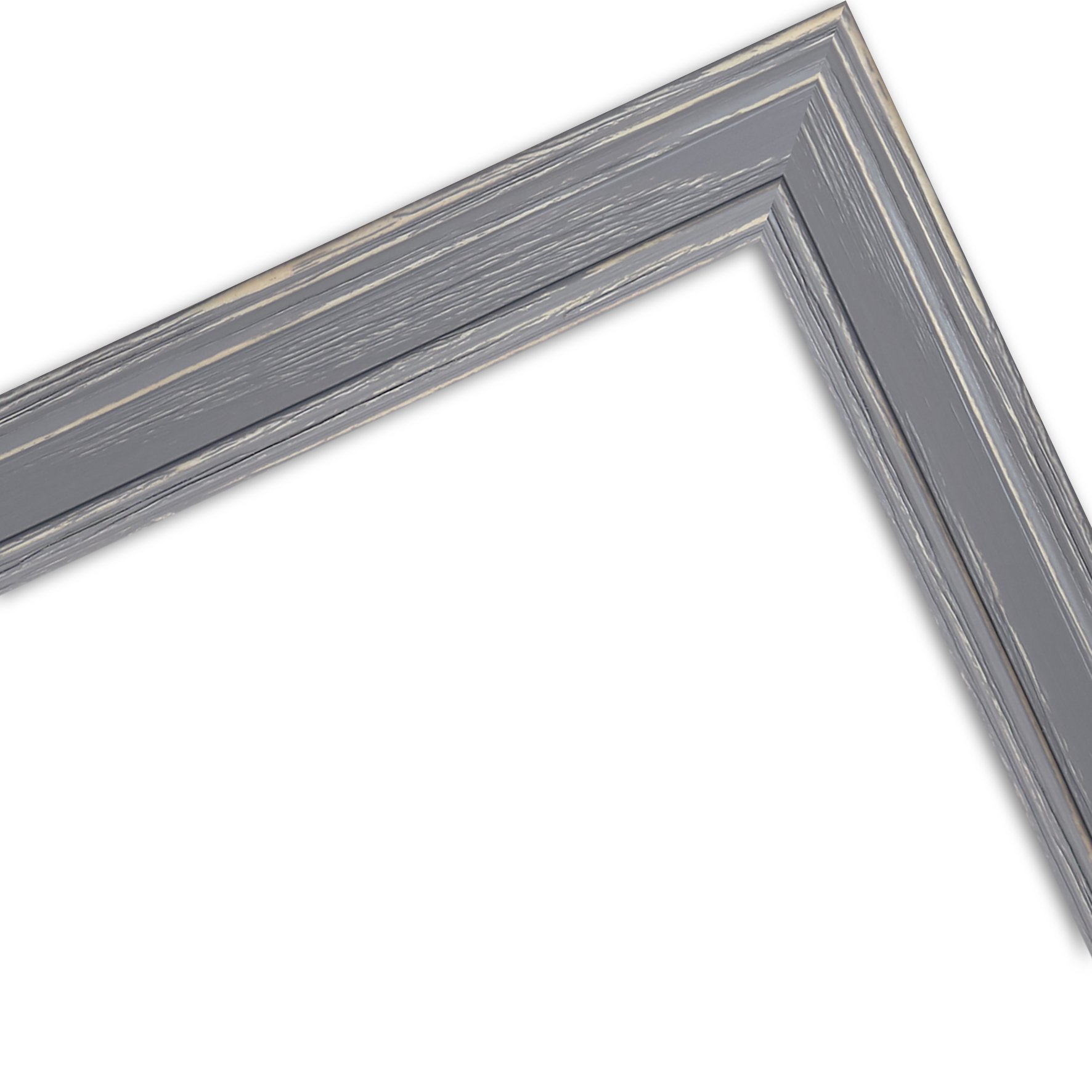 WANDStyle Bilderrahmen 30x60 Grau, rustikaler Bilderrahmen Holz 30x60 cm | Hochwertiger Holzbilderrahmen, Posterrahmen zum Aufhängen, Rahmen 60x30 cm, Fotorahmen H470 - Made in Germany