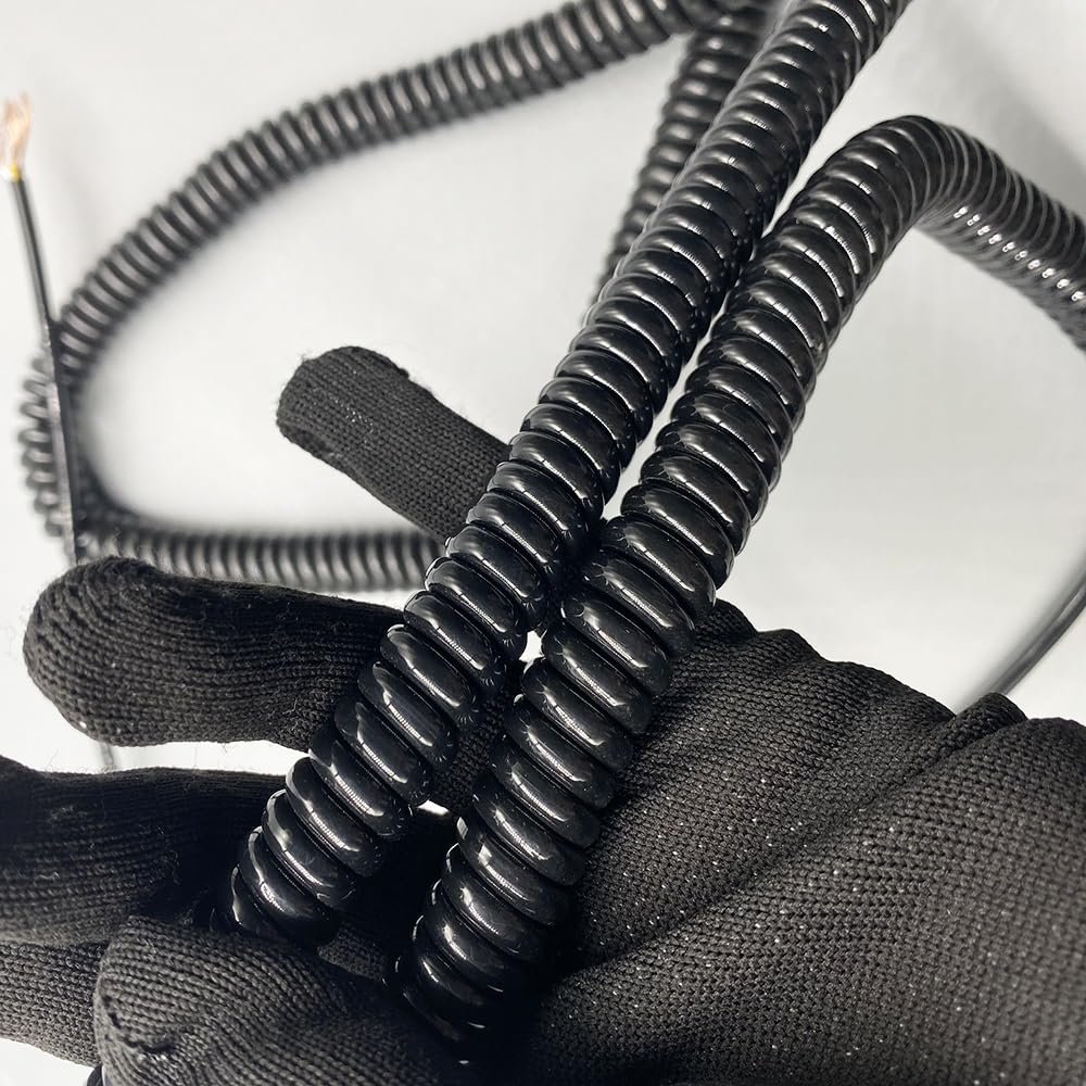 Rallonge enroulée à 2 conducteurs 0,2 mm² en cuivre 1,25-3,75 mètres