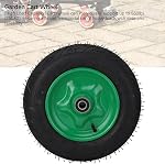 14 Inch Hand Truck Wheel Garden Cart Replacement Tire 550lbs Heavy Duty Solid Rubber Wheelbarrow with Anti Skid Design for Utility Carts and Garden Tools