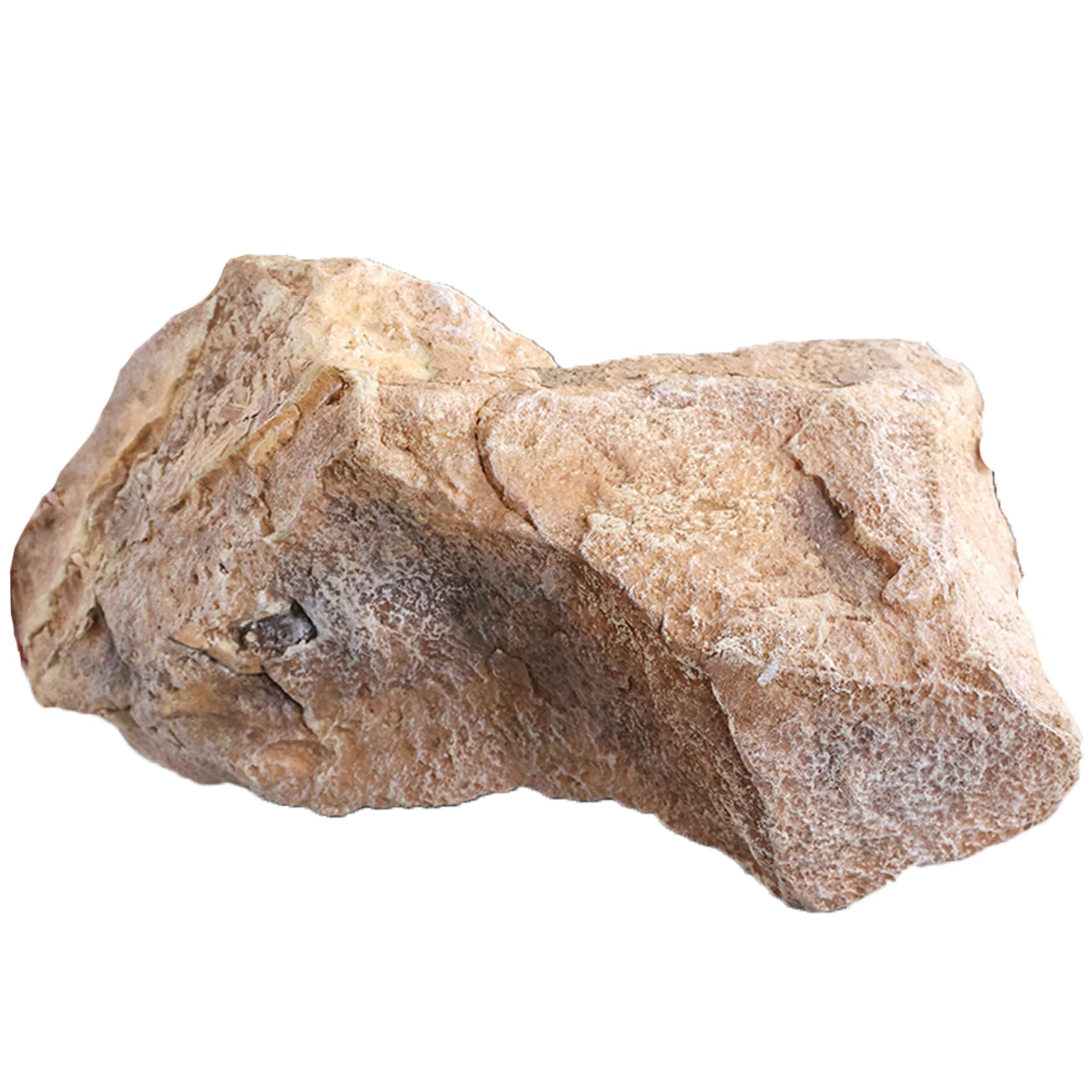 NASSMOSSE Rock Realistic Landscape Rocks 20.5x11.8x10.6in Artificial Rocks for Landscaping Low Maintenance PU & Foam Well Covers for Yard Garden Decor, Sandstone Type