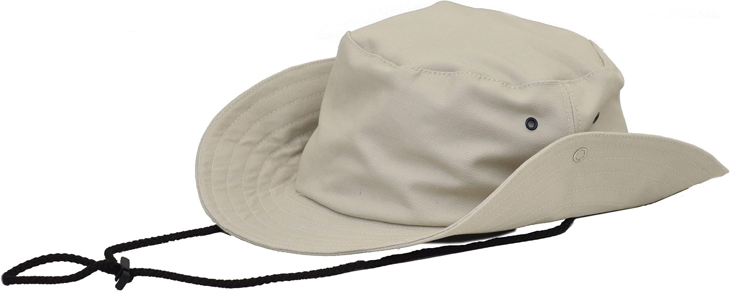 EMF Radiation Protection Bush Hat Blocking RF EMF - Cell Towers - Smart Meters - WiFi (L, Beige)