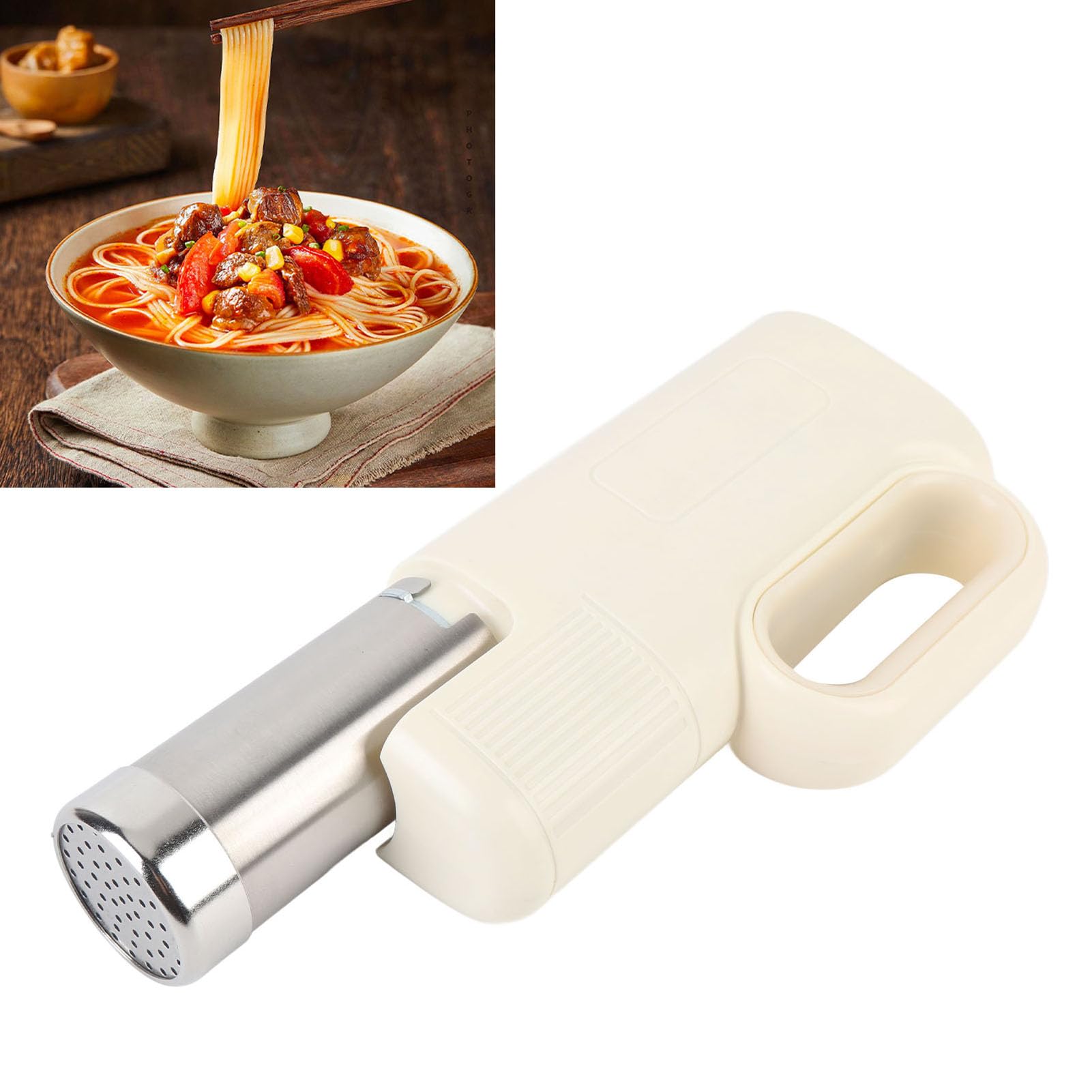 Máquina para Hacer Fideos Eléctrica, Máquina para Hacer Fideos de Mano, Prensado de Masa Eficiente para Familias Ocupadas y Entusiastas de la Pasta, Cocina Doméstica