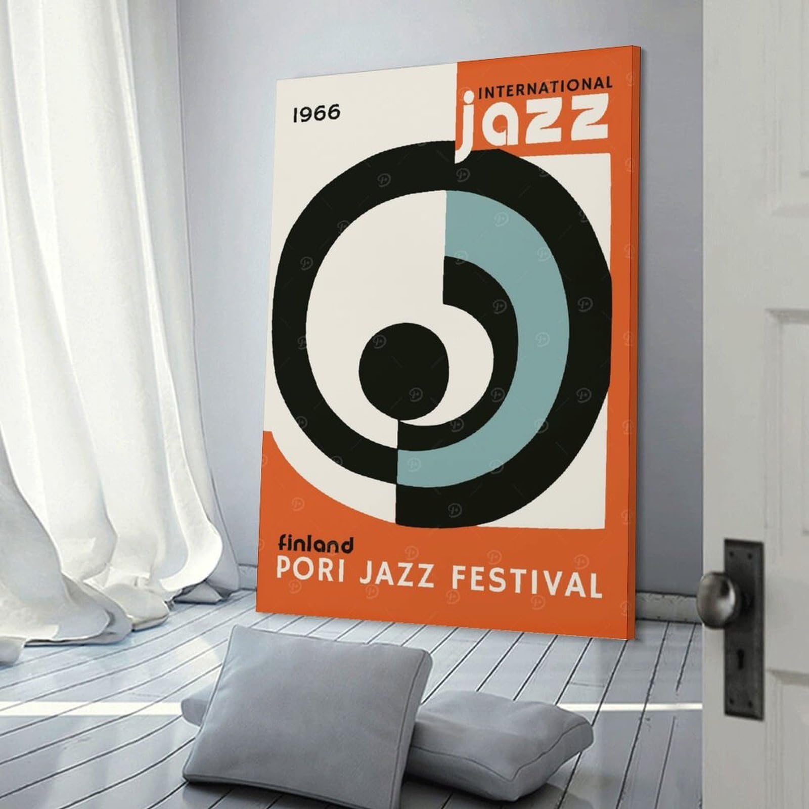 Junmoney Decorative Canvas Print Pori Jazz Music Festival, 08x12inch(20x30cm), for New Homes, Bedrooms Or Workspaces, A Wall Art Gift for Fresh Interiors