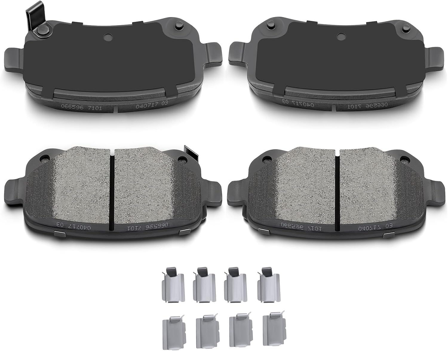 AUTOMUTO 4PCS Rear Ceramic Disc Brake Pads Set D1326 For Chrysler Town & Country 2008-2012,For Dodge Grand Caravan 2008-2012,For Dodge Journey 2009-2012,For Volkswagen For Routan 2009-2012
