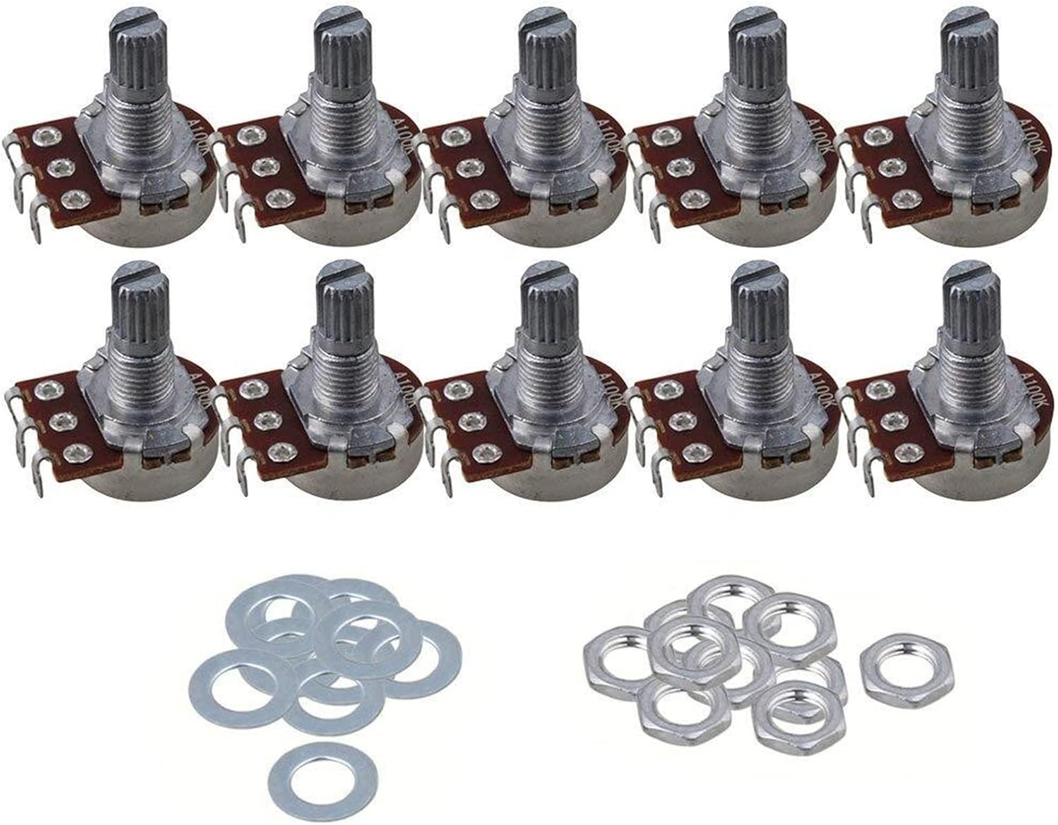 Potentiometer A100k Short Shaft 15mm Linear Pot Guitar Tone