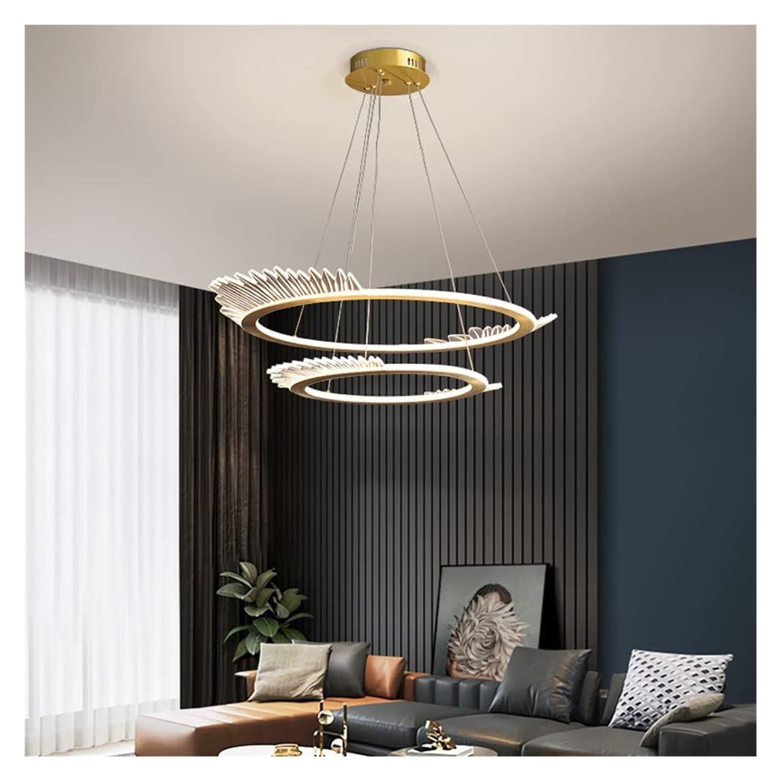 Ceiling Lamp Chandelier LED Pendant Lighting Modern Nordic Flush Mount Acrylic Bright Lighting Fixture for Living Dining BedHanging