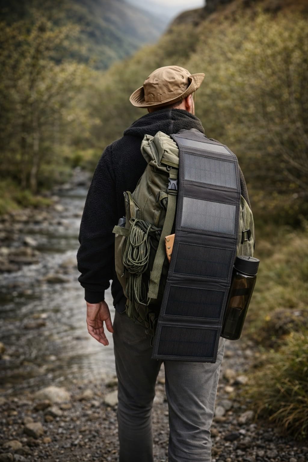 Kit de Survie XXL Sac à Dos et Bivouac Autonome | Équipement Multi-outils, Hamac avec Moustiquaire, Panneau Solaire Inclus, Trousse de Premiers Secours, Cuisine de Camping