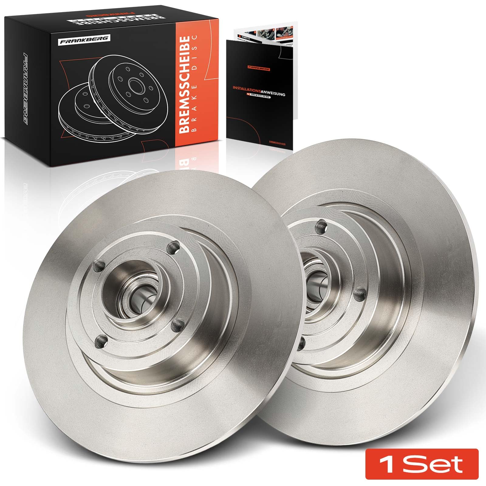 Frankberg 2 dischi freno posteriori pieni Ø270mm 7701207898 | Compatibile con: Scénic II JM0/1, M.e.g.a.n.e II Van/Combi KM, M.e.g.a.n.e II Estate KM0/1