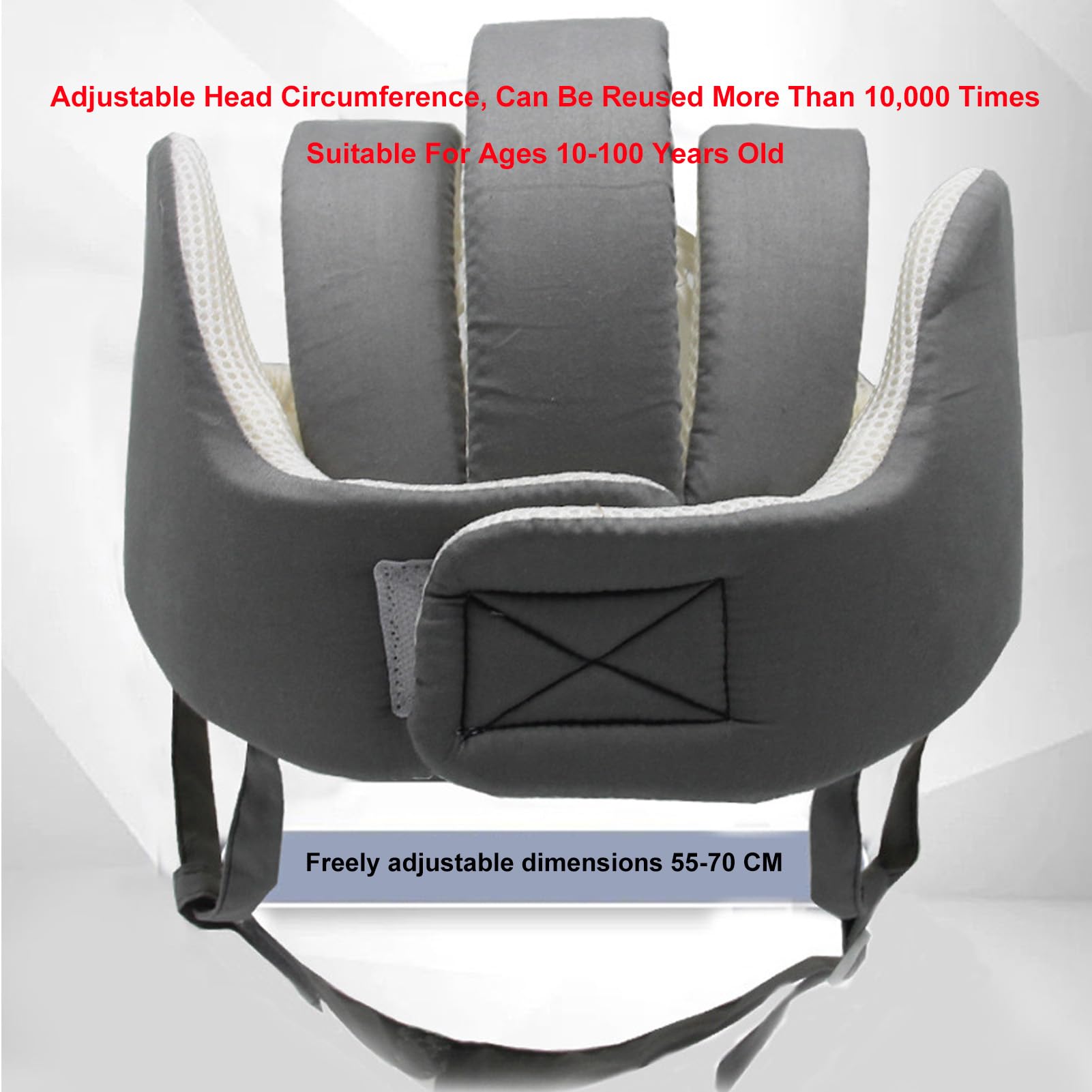 Gorro De Protección para Ancianos,Anticaída Casco De Seguridad Ajustable,Protección De Cabeza De Anciano Transpirable,Gorra De Protección De La Cabeza para Personas Mayores(Color:B)