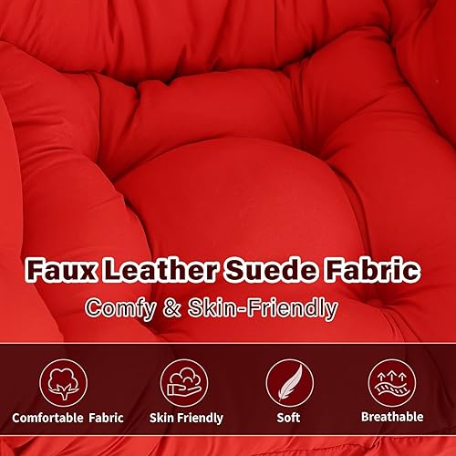 Miniatura 8 de Silla perezosa con otomana, moderna silla de acento contemporánea, sofá de ocio con reposabrazos, silla de lectura y reposapiés plegable para sala