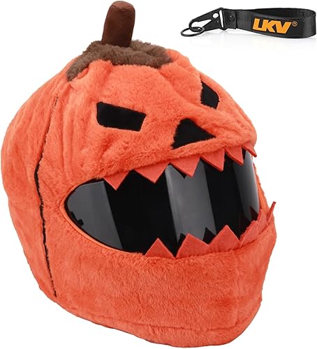 LKV Funda para casco de motocicleta de Halloween, divertido sombrero de Navidad de Papá Noel, de felpa de anima, cubierta de pesebre, accesorios de