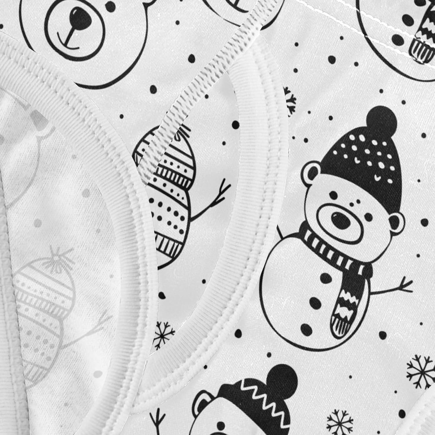 visesunny Snowman Bear Snowflake Boys Underwear Cotton Printed Toddler Soft Training Briefs Size 2T-8Y for Kids