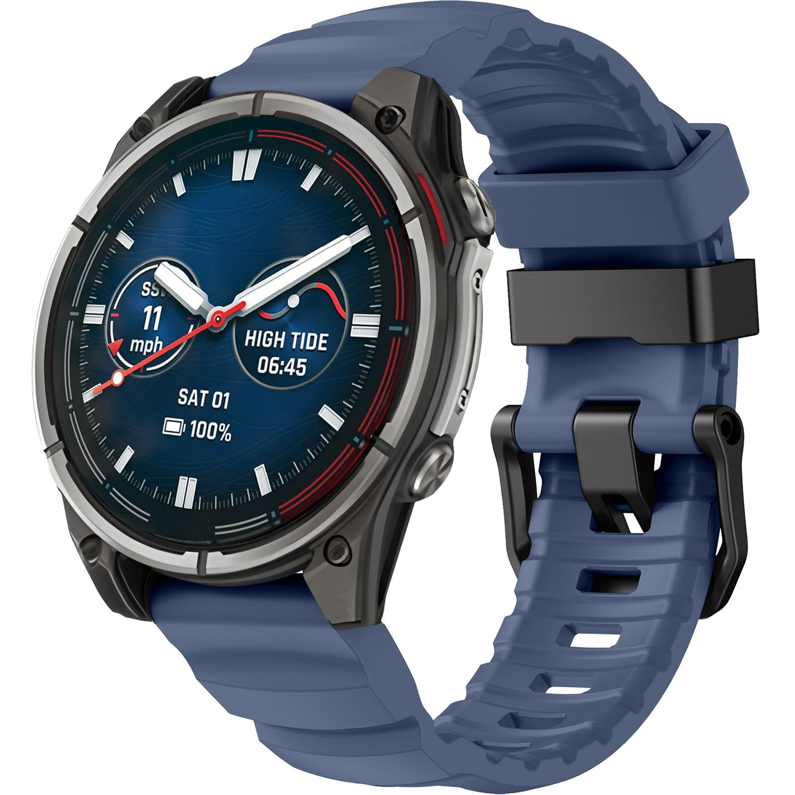 22mm QuickFit Straps Compatible with Garmin Fenix 8 47mm Strap/Fenix 7 Pro/Fenix 6/Forerunner 965/955/Epix Pro 47mm/Instinct 2, 22mm QuickFit Silicone Band for Descent G1/Approach S60 S62-image-36