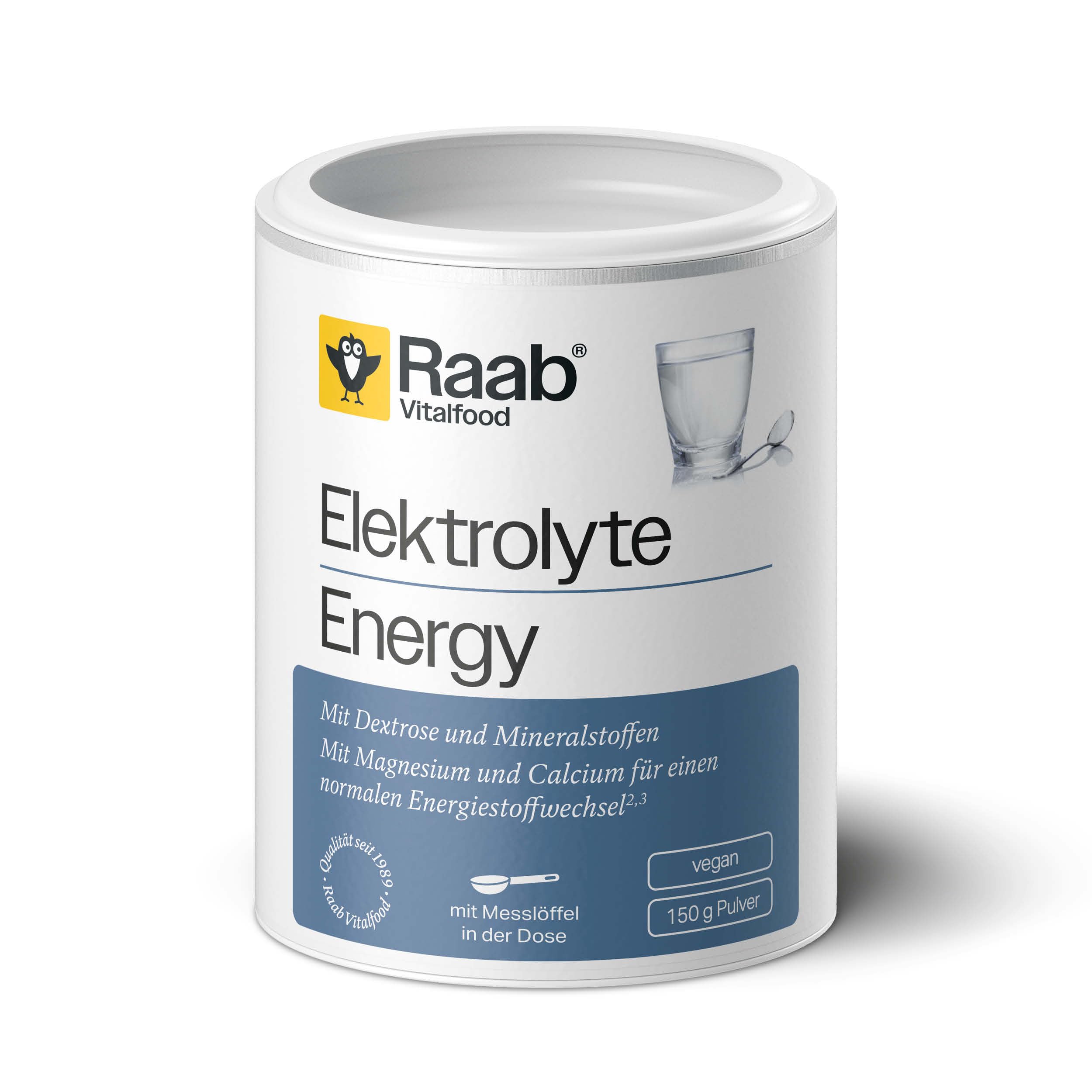 Raab Vitalfood Elektrolyte Energy Pulver 150 g – Elektrolyt- und Energiebalance