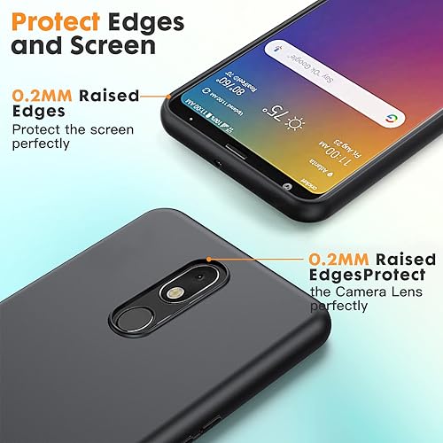 Miniatura 3 de Dioxide Funda compatible con LG Stylo 5 con protector de pantalla, funda de silicona TPU suave a prueba de golpes, antideslizante, funda protectora