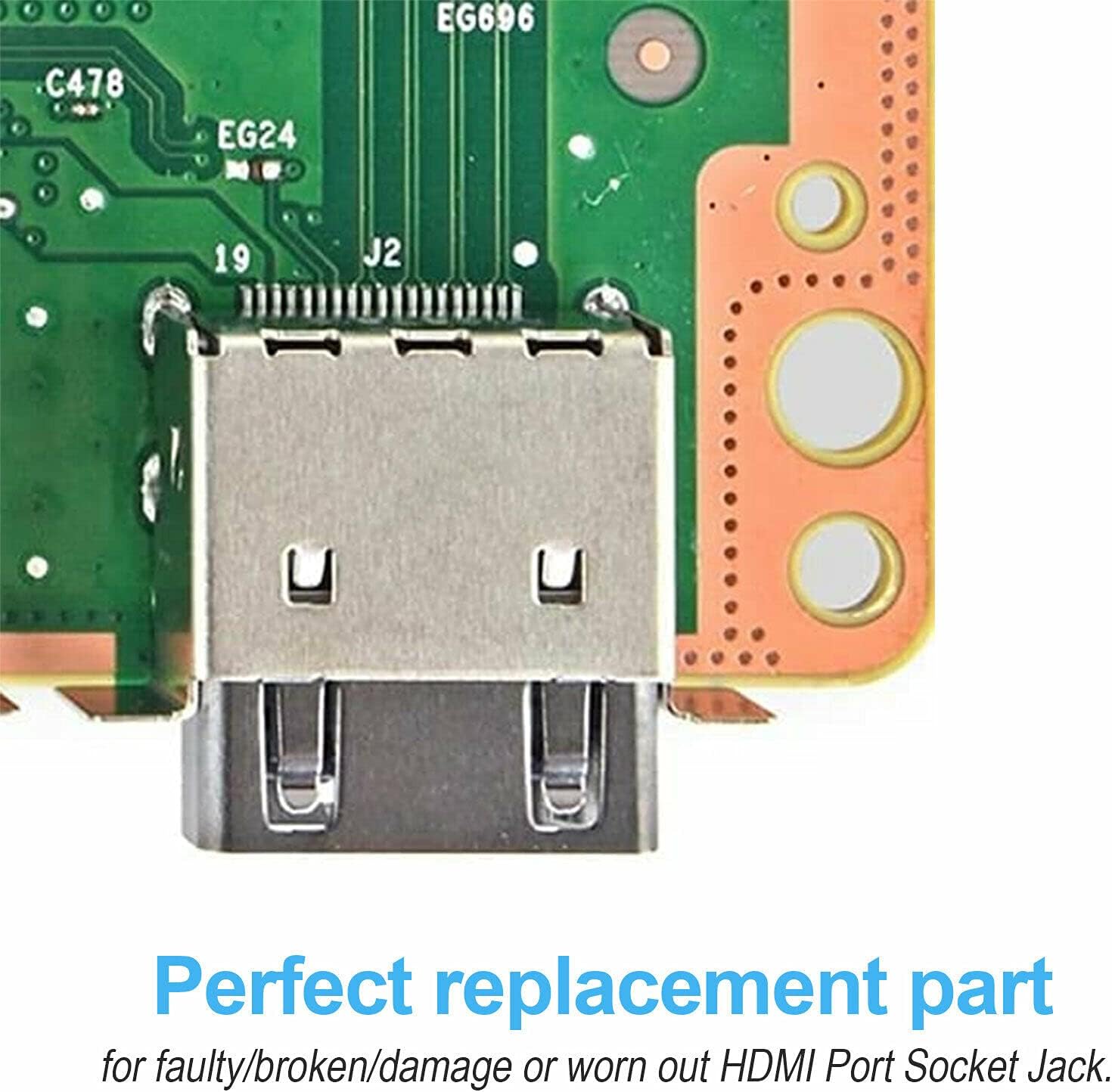 Replacement HDMI Port Connector Socket Motherboard Compatible with Microsoft Xbox Series X