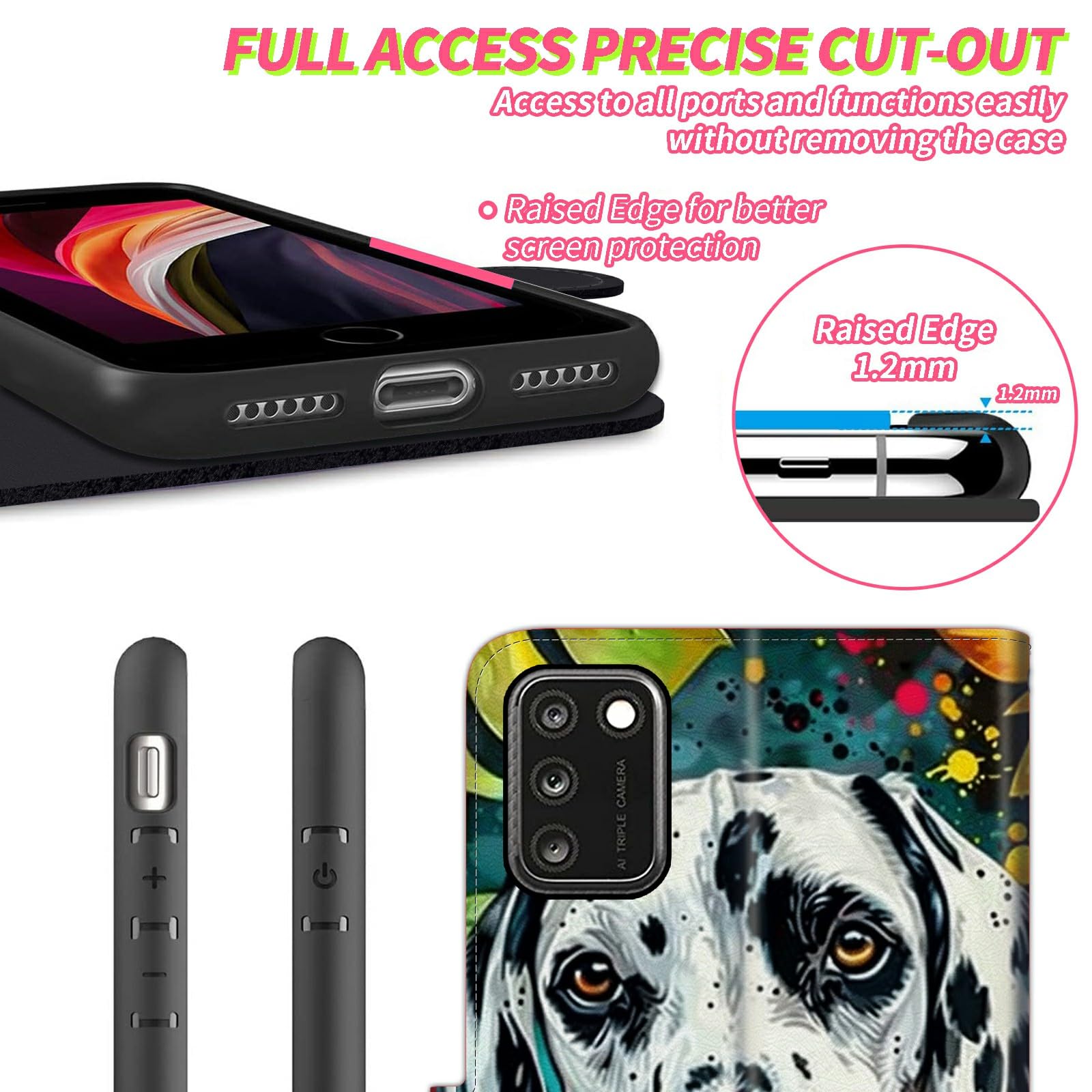 Custodia Flip In Pelle PU Con Finestra Visibile Per TCL 10 Lite – Chiusura Magnetica, Porta Carte, Supporto Orizzontale, Colore Rosa - 4