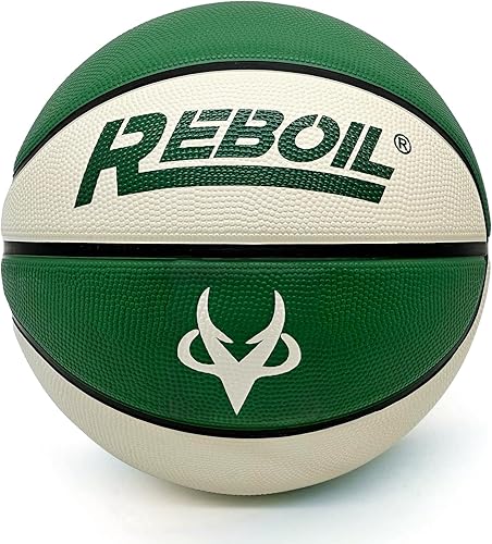 REBOIL Grip - Baloncesto para interiores y exteriores (talla 3 7), baloncesto para niños, baloncesto juvenil para hombre, baloncesto para regalo y