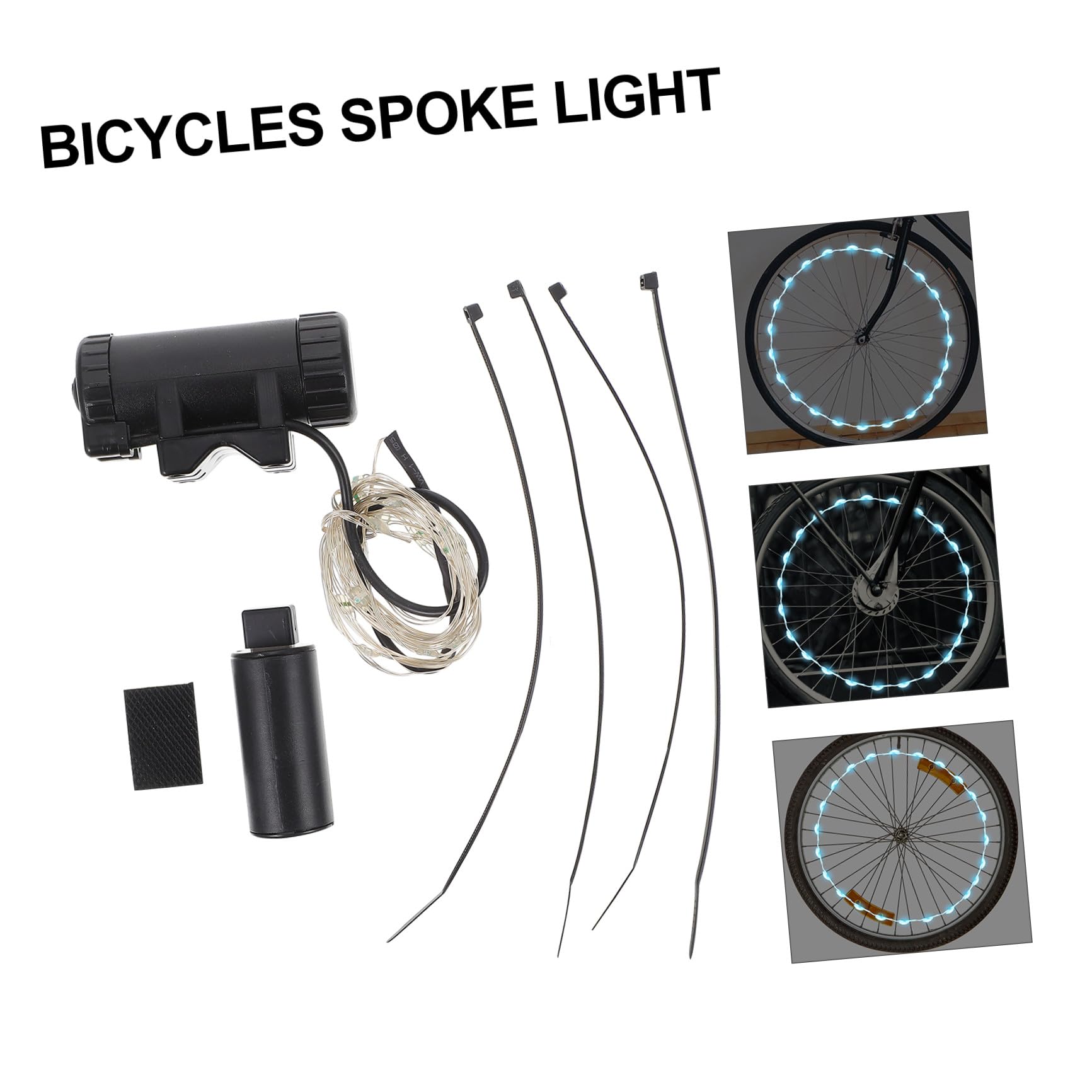 VANZACK 2ensembles Lumières De Vélo LED Rechargeables RGB Éclairage Décoratif pour Roues De Bicyclette Étanche Et Visible Parfait pour Adultes