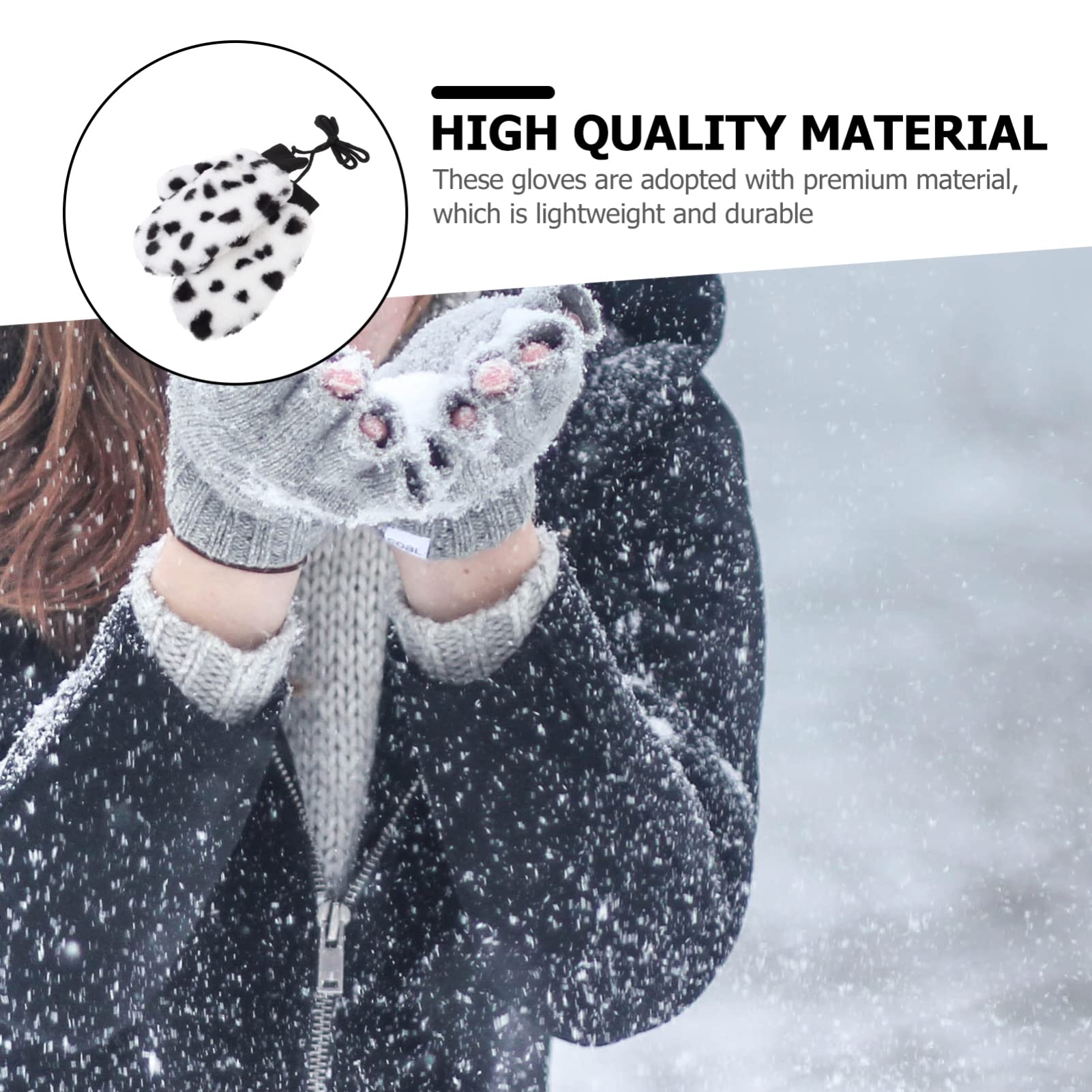 GALPADA Warm Ridding Gloves for Women Winter Gloves Full-finger Windproof Outdoor Comfortable