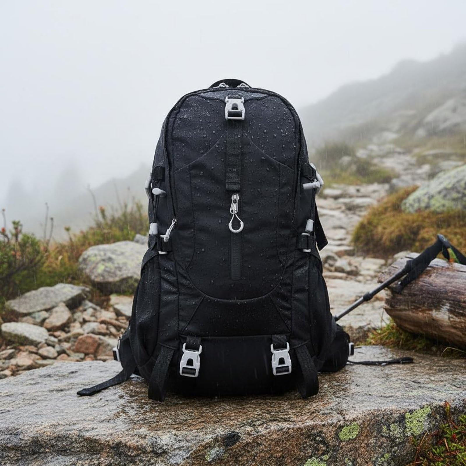 Zaino da Trekking Grande Capacità Zaino da Montagna Multifunzionale per Campeggiatori, Viaggiatori, Campeggio, Viaggio, Giallo+Verde