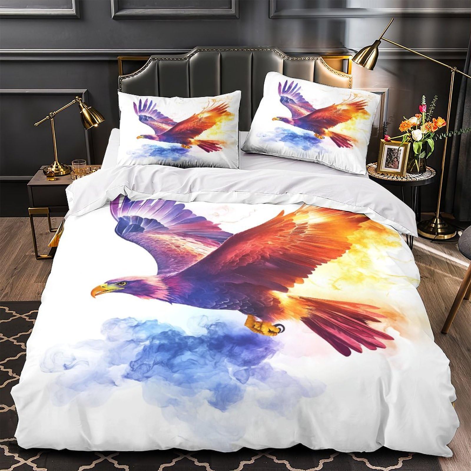 Housse de couette aigle 3D fantastique pour transformer la chambre des enfants et ados
