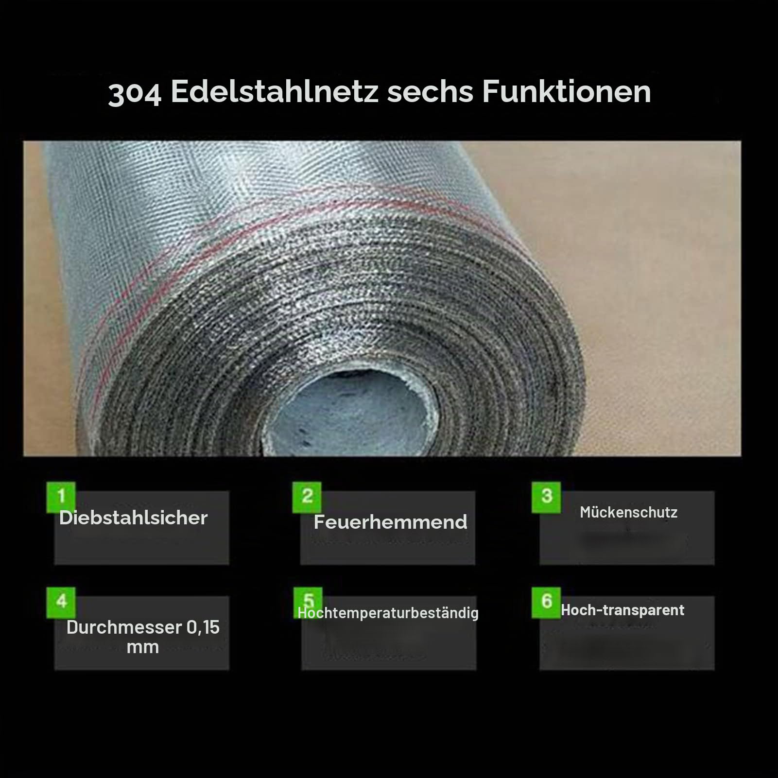 KISKIS Gewebtes Drahtgeflecht aus 304 Edelstahl, Drahtgeflecht, verhindert das Eindringen von Mäusen, Schlangen, Hornissen, Nagetieren, einfach zu schneiden und zu installieren