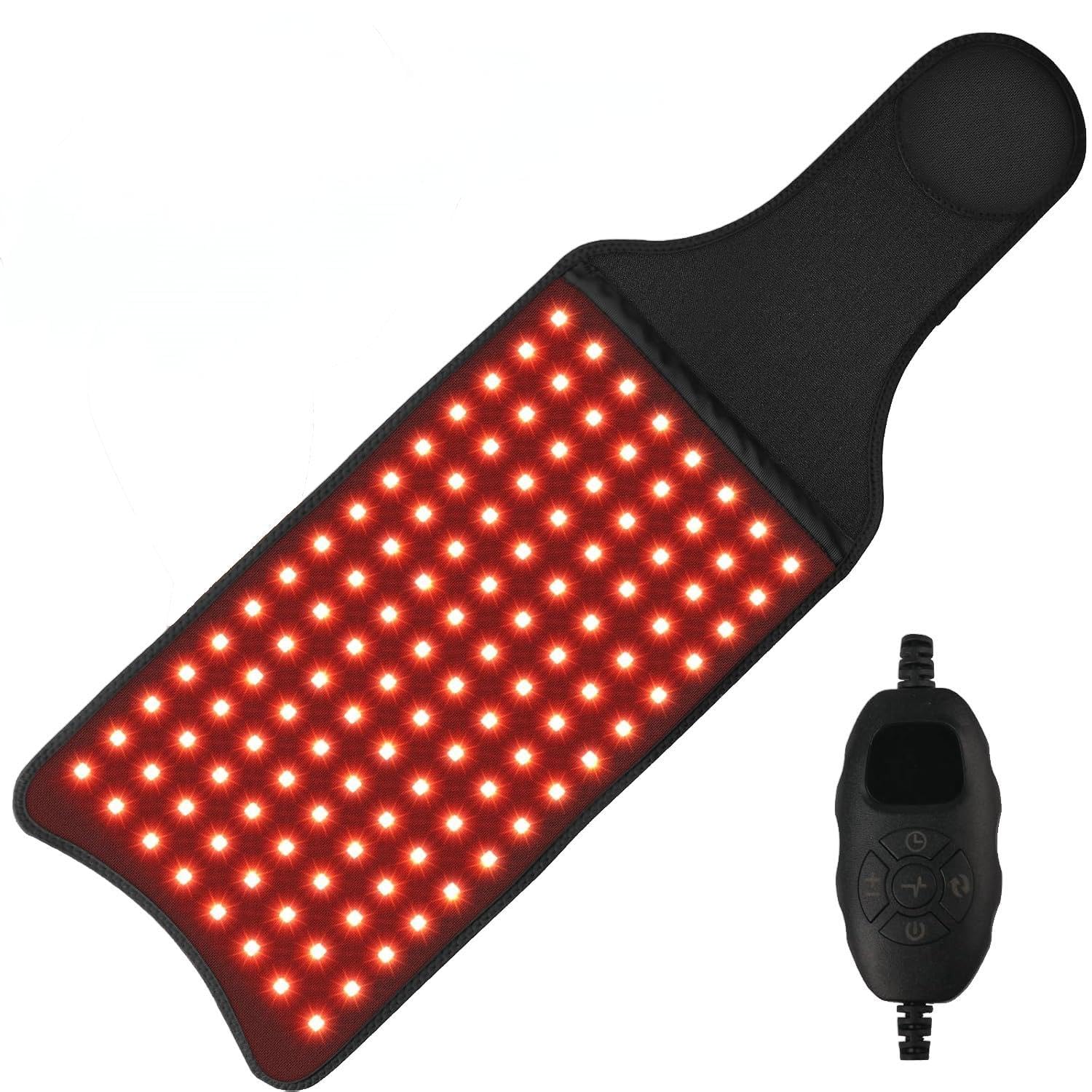 Light Body Therapy Mat: 120pcs LEDs 26''×8'' Large Infrared Red Light Belt Pad 660nm&850nm for Full Body Promotes Muscle Relaxation, Energy Recovery, Supports Joint Comfort, Improved Sleep