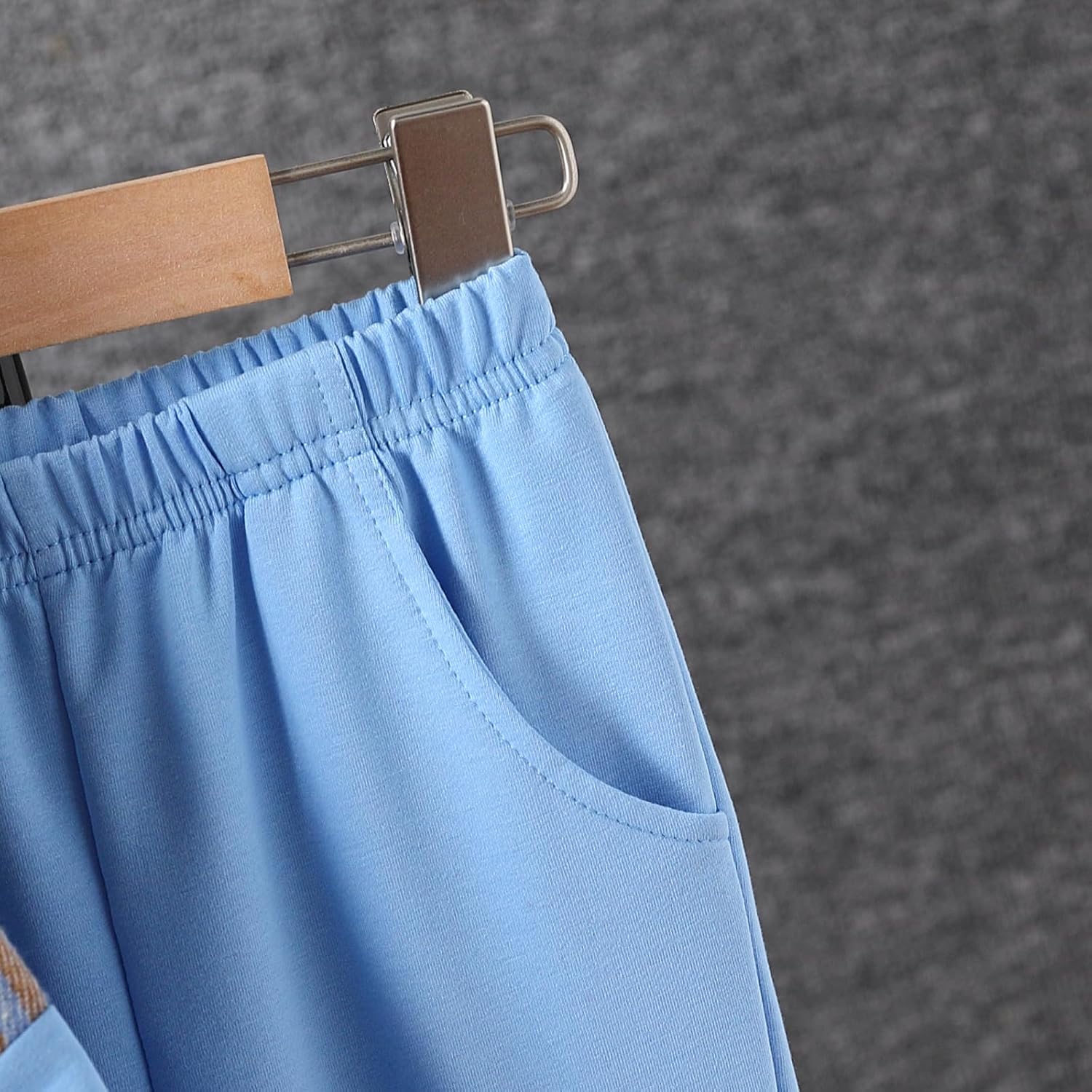 Size 4-11 Years Boys Clothes Flannel Plaid Shirt Hooded Sweatshirt & Pants 3PCS Kids Boys Fall Winter Outfits Sets - Image 7