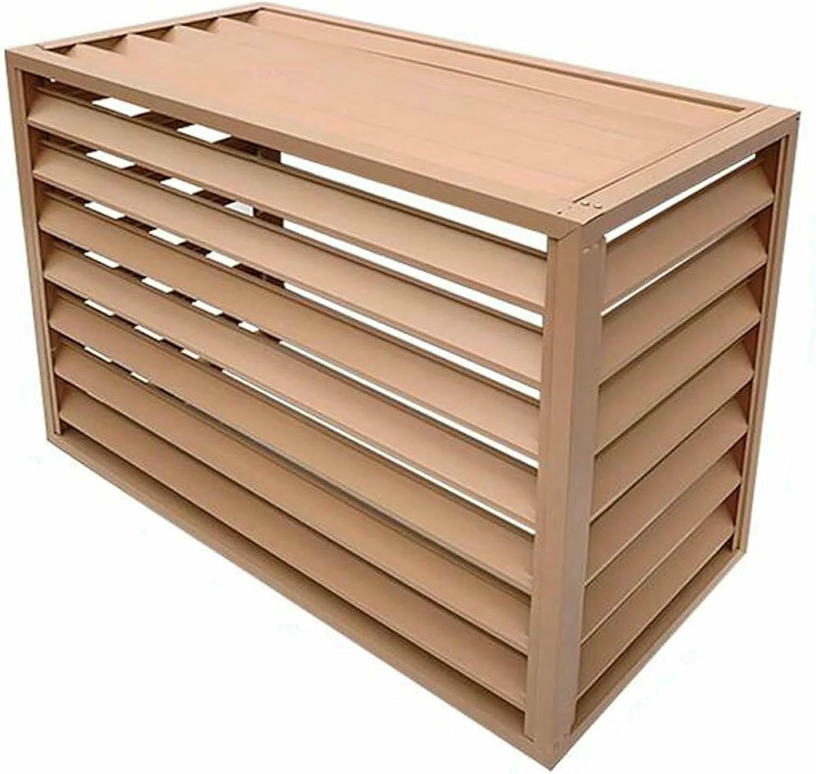 Cache-climatiseur en aluminium robuste pour pompe à chaleur design